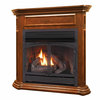 Duluth Forge Dual Fuel Ventless Gas Fireplace With Mantel - 32,000 Btu, Remote Co DFS-400R-4AS